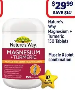 Star Discount Chemist Nature's Way Magnesium + Turmeric offer