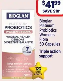 Star Discount Chemist Bioglan Platinum Probiotics Women's Flora offer