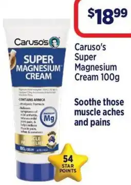 Star Discount Chemist Caruso's Super Magnesium Cream offer