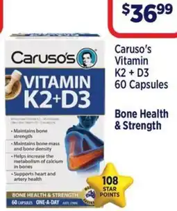 Star Discount Chemist Caruso's Vitamin K2 + D3 offer