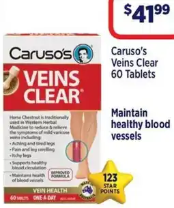 Star Discount Chemist Caruso's Veins Clear offer