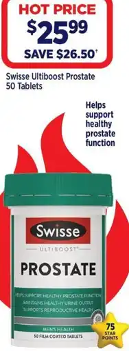 Star Discount Chemist Swisse Ultiboost Prostate offer
