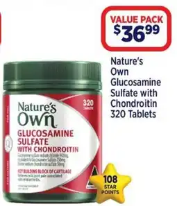 Star Discount Chemist Nature's Own Glucosamine Sulfate with Chondroitin offer