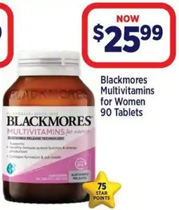 Star Discount Chemist Blackmores Multivitamins for Women offer