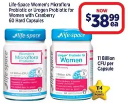 Star Discount Chemist Life-Space Women's Microflora Probiotic or Urogen Probiotic offer