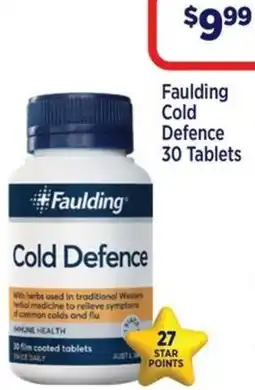 Star Discount Chemist Faulding Cold Defence offer