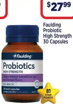 Star Discount Chemist Faulding Probiotic High Strength offer