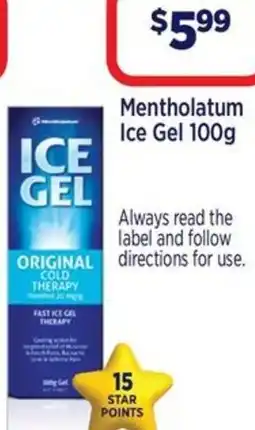 Star Discount Chemist Mentholatum Ice Gel offer