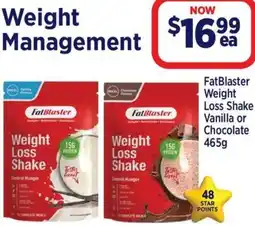 Star Discount Chemist FatBlaster Weight Loss Shake offer