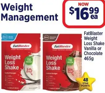 Star Discount Chemist FatBlaster Weight Loss Shake offer