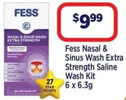 Star Discount Chemist Fess Nasal & Sinus Wash Extra Strength Saline Wash Kit offer