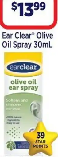 Star Discount Chemist Ear clear olive oil spray offer