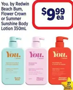 Star Discount Chemist You. sunshine body lotion offer