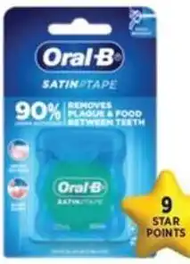 Star Discount Chemist Oral-B Satin Tape Waxed Mint 25m offer