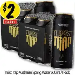 NQR Thirst Trap Australian Spring Water offer