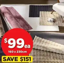 Spotlight KOO Bella or Zara Faux Fur Rugs offer
