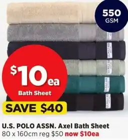 Spotlight U.S. POLO ASSN. Axel Bath Sheet offer