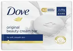 IGA Dove Beauty Bar 2x90g Selected Varieties offer