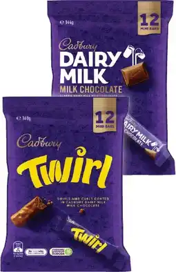 IGA Cadbury Share Pack 120‑180g Selected Varieties offer