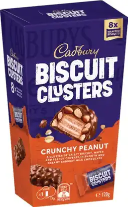 IGA Cadbury Biscuit Clusters Crunchy Peanut 120g Selected Varieties offer
