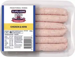 IGA Slape & Sons Sausages 480g Selected Varieties offer