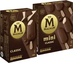 IGA Streets Magnum Ice Cream 4 Pack or Mini 6 Pack Selected Varieties offer