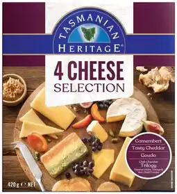 IGA Tasmanian Heritage 4 Cheese Selection 420g offer