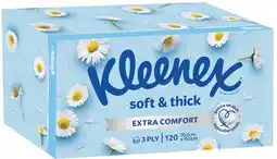 IGA Kleenex Soft & Thick Facial Tissues 3 Ply 120 Pack offer