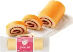 IGA Bakers Oven Chocolate or Jam Sponge Roll 400g offer