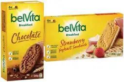IGA BelVita Breakfast Biscuits 300g or Strawberry Yoghurt Sandwich 253g Selected Varieties offer