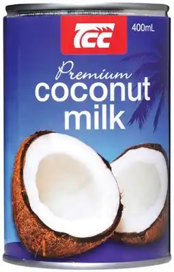 IGA TCC Premium or Light Coconut Milk 400mL offer