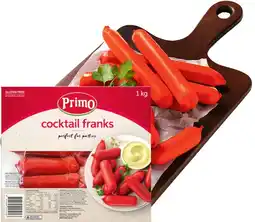IGA Primo Cocktail or Thin Frankfurts 1kg offer