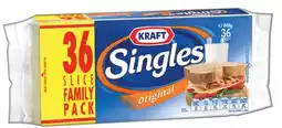 IGA Kraft Singles Original Cheese 36 Slices Family Pack offer