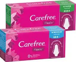 IGA Carefree Flexia Regular or Super Tampons 16 Pack offer