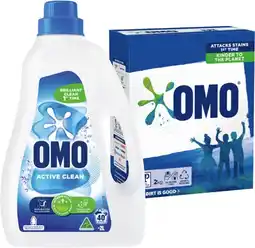 IGA OMO Laundry Liquid 2 Litre or Powder 2kg Selected Varieties offer