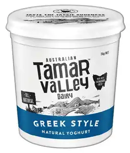 IGA Tamar Valley Greek Style Natural Yoghurt 1kg offer