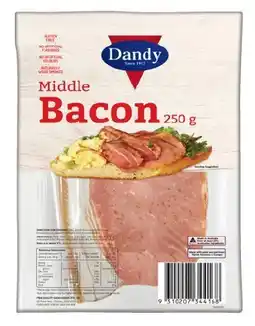 IGA Dandy Middle Bacon 250g offer