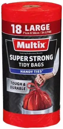 IGA Multix Super Strong Handy Ties Tidy Bags Large 18 Pack offer
