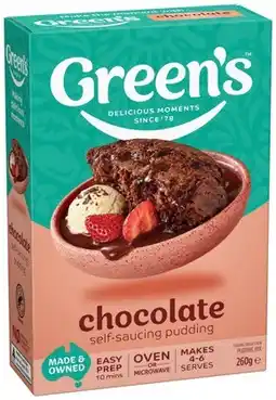 IGA Green’s Self‑Saucing Pudding Mix offer
