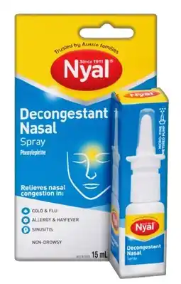 IGA Nyal Decongestant Nasal Spray 15mL offer