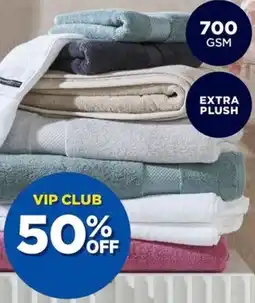 Spotlight LOGAN & MASON Platinum Oslo Towel Range offer
