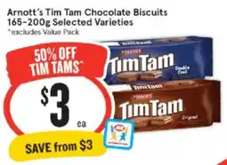 IGA Xpress Arnott's Tim Tam Chocolate Biscuits offer