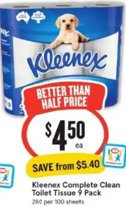 IGA Xpress Kleenex Complete Clean Toilet Tissue offer