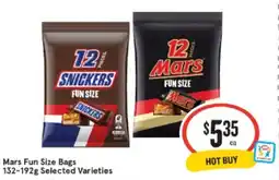 Mars Fun Size Bags