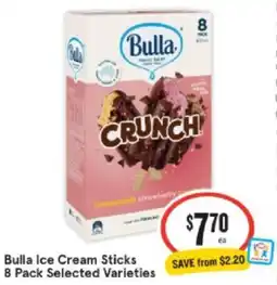 IGA Xpress Bulla Ice Cream Sticks offer