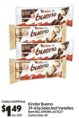 C-Store Distribution Kinder Bueno offer