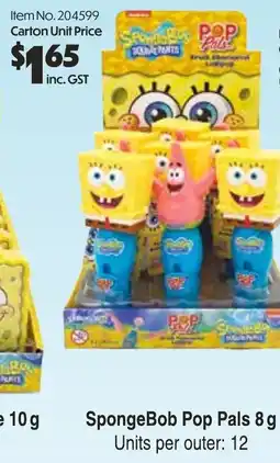 C-Store Distribution SpongeBob Pop Pals offer