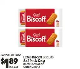C-Store Distribution Lotus Biscoff Biscuits offer