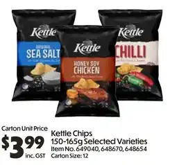 C-Store Distribution Kettle Chips offer