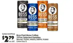 C-Store Distribution Boss Flash Brew Coffee offer